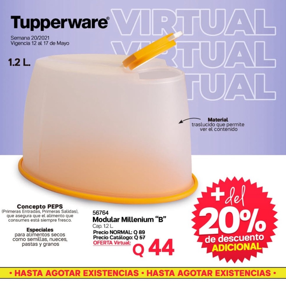 Tupperware FIFO Cereal Keeper